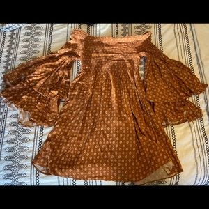 Off the Shoulder Patterned Dress